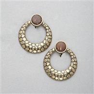 Hoop Clip On Earring x0016, Gold, medium