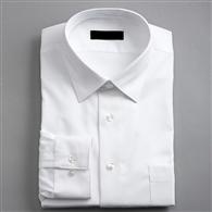 No-Iron Textured Dress Shirt x0025, White, medium