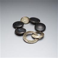 Worn Gold Stretch Bracelt x0023, Gold, medium