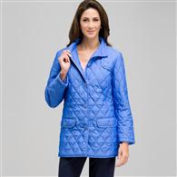 Quilted Car Coat x0014, Blue Fox, medium
