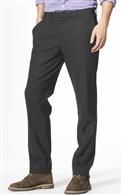 Microcheck Straight Leg Trousers x0072, Grey, medium