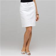 Denim Slim Skirt x0018, white wash, medium