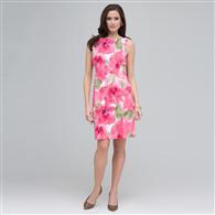 Floral Sheath Dress. x0017, Pink Gem Combo, medium