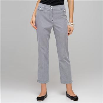 Striped Crop Pants, , large