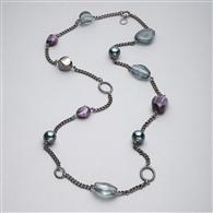 Light Hematite Necklace x0046, Hematite, medium