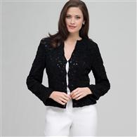 Crew Neck Jacket. x0091, Black, medium