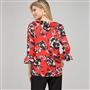 Floral Ruffle Top x0012, , small