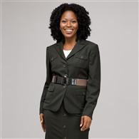 Belted Safari Jacket x0012, Laurel, medium