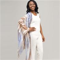 Striped Multi Color Scarf x0021, Mist, medium