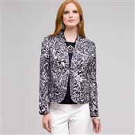 Flat Front Open Jacket x0012, Ink Multi, medium