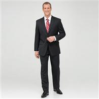Charcoal Single Pleat Wool Suit x0094, Charcoal, medium