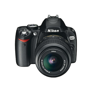 Nikon D60 Digital SLR Camera w/18-55mm Lens x0071, , large