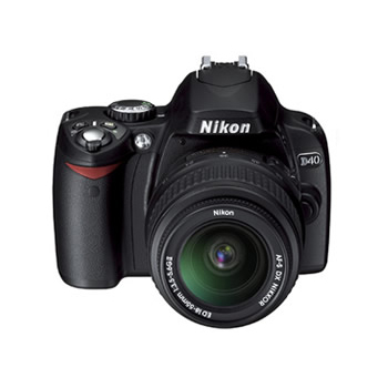 Nikon D40 Digital SLR Camera w/18-55mm Lens x0041, , large
